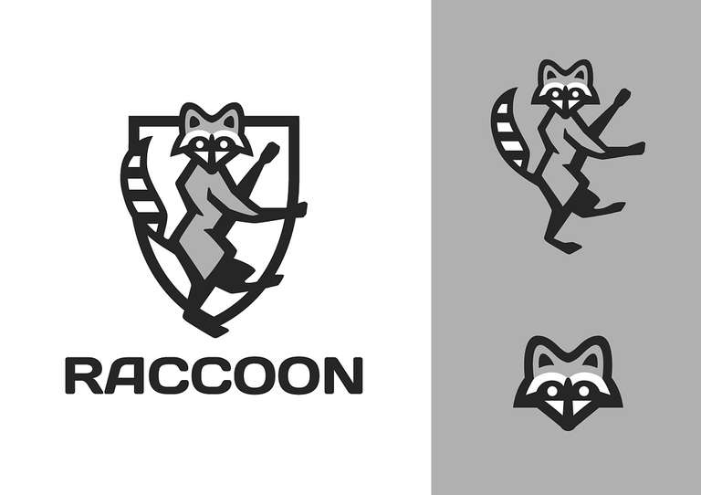 10 Raccoon Logo Design Inspirations for Brand Identity Design